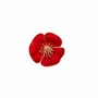 Bijoux - bijou broche CLAP POPPY RED - le coquelicot rouge - CLAP PARIS