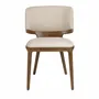 Chaises - Chaise en similicuir crème - ANGEL CERDÁ