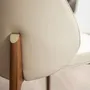 Chairs - Cream leatherette chair - ANGEL CERDÁ