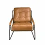 Fauteuils - Fauteuil en cuir marron - ANGEL CERDÁ