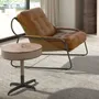 Fauteuils - Fauteuil en cuir marron - ANGEL CERDÁ