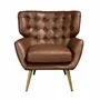 Fauteuils - Fauteuil Chester cuir marron foncé - ANGEL CERDÁ