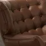 Fauteuils - Fauteuil Chester cuir marron foncé - ANGEL CERDÁ