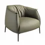Armchairs - Olive green leather armchair - ANGEL CERDÁ