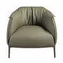 Armchairs - Olive green leather armchair - ANGEL CERDÁ