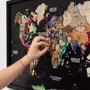 Design objects - Wooden LED World Map on Board - ENJOYTHEWOOD