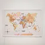 Design objects - Wooden LED World Map on Board - ENJOYTHEWOOD