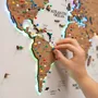 Design objects - Wooden LED World Map on Board - ENJOYTHEWOOD