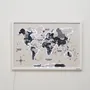 Design objects - Wooden LED World Map on Board - ENJOYTHEWOOD