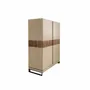 Sideboards - High sideboard leather, walnut and polished steel - ANGEL CERDÁ