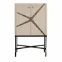 Sideboards - High sideboard leather, walnut and black steel - ANGEL CERDÁ