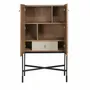 Sideboards - High sideboard leather, walnut and black steel - ANGEL CERDÁ