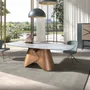 Sideboards - High sideboard leather, walnut and black steel - ANGEL CERDÁ