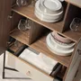 Sideboards - High sideboard leather, walnut and black steel - ANGEL CERDÁ