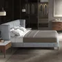 Lits - Lit en tissu gris-bleu clair - ANGEL CERDÁ