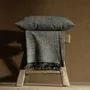 Fabric cushions - SEMA COLLECTION CUSHIONS & BLANKETS IN NETTLE FIBERS - MILLE ET CLAIRE