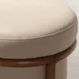 Bancs - Pouf en simili cuir vison - ANGEL CERDÁ