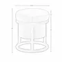 Bancs - Pouf en simili cuir vison - ANGEL CERDÁ