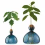 Vases - Avocado Vase and Acorn Vase NEW JAY BLUE color - ILEX STUDIO