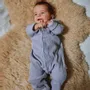 Children's apparel - Lavender gray LINGONBERRY PYJAMAS - POUDRE ORGANIC