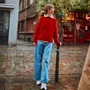 Apparel - Scarlett Red ADULT AZALEA SWEATER - POUDRE ORGANIC
