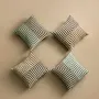 Fabric cushions - Striped Velvet Cushion Cover - JORO HOME LTD