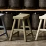 Tabourets - Tabouret en bois de peuplier et tissu MING - CFOC