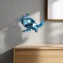Chambres d'hôtels - Sculpture en porcelaine – Tortue Bleue - OCEANSTORE DESIGN
