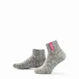 Socks - Originals, low, grey wool, bubble gum, 37-41 - SOXS.CO