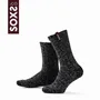 Chaussettes - Chaussettes - Originals, moyen, laine gris foncé, windsor wine, 42-46 - SOXS.CO