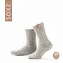 Chaussettes - Chaussettes - Originals, antidérapantes, mi-hautes, laine beige, ambre clair, 37-41 - SOXS.CO