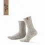 Socks - Socks - Originals, medium, beige wool, dachshund hazel, 42-46 - SOXS.CO