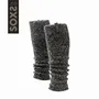 Socks - Originals, arm warmers, dark grey wool, black ink, one size - SOXS.CO
