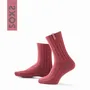 Socks - Socks - StreetWear, medium, burgundy wool, maroon mist, 37-41 - SOXS.CO