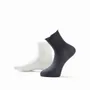 Chaussettes - Chaussettes - Tendance, volants, bas, coton, 2 paires, blanc cassé/noir, 37-41 - SOXS.CO