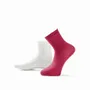 Chaussettes - Chaussettes - Tendance, volants, bas, coton, 2 paires, blanc cassé/bordeaux, 37-41 - SOXS.CO