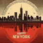 Poster - Fine Art Print A4 Happy New York Poster - VANTOUR LDA