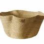 Decorative objects - Sitso Wave Basket| Storage & Floor Basket | Sculpture Basket | Natural - SOLOKO