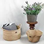 Decorative objects - Sitso Wave Basket| Storage & Floor Basket | Sculpture Basket | Natural - SOLOKO