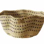Decorative objects - Sitso Wave Basket| Storage & Floor Basket | Sculpture | Checker Blue - SOLOKO