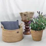 Decorative objects - Sitso Wave Basket| Storage & Floor Basket | Sculpture | Checker Blue - SOLOKO