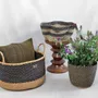 Objets de décoration - Sitso Wave Basket| Panier de rangement et de sol | Sculptur | Bleu - SOLOKO