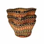 Poubelles pour salle de bain - Panier Sitso Wave petit | Panier de rangement | Sculptur | rouge brun - SOLOKO