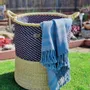 Objets de décoration - Panier à linge Enyo | Panier de rangement | Bleu naturel - SOLOKO