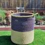 Objets de décoration - Panier à linge Enyo | Panier de rangement | Bleu naturel - SOLOKO