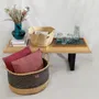 Objets de décoration - Panier de rangement Enyo | Panier de sol | Bleu Naturel - SOLOKO