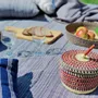 Corbeilles - Nunya Panier à couvercle | Panier de rangement petit | Rouge bleu - SOLOKO
