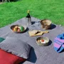 Throw blankets - Handwoven Blanket | Ability Skyblue Brown | Handmade Throw | Kente - SOLOKO