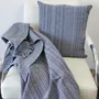 Throw blankets - Handwoven Blanket | Two is One Royal Blue | Handmade Throw | Kente - SOLOKO