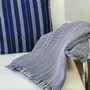 Throw blankets - Handwoven Blanket | Two is One Royal Blue | Handmade Throw | Kente - SOLOKO